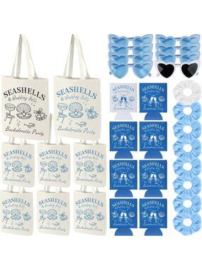 32 Pcs Seashell & Wedding Bell Party Favors for Bachelorette & Bridal Shower